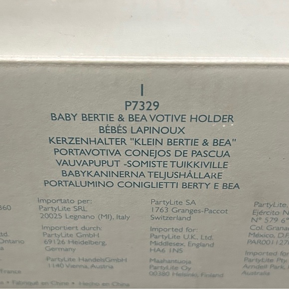 BABY BERTIE & BEA VOTIVE HOLDER - Picture 2 of 2